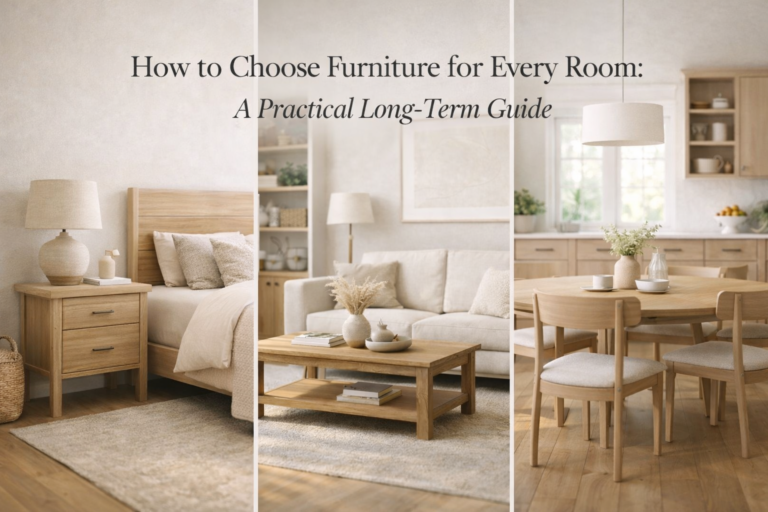 How to Choose Furniture for Every Room A Practical Long-Term Guide