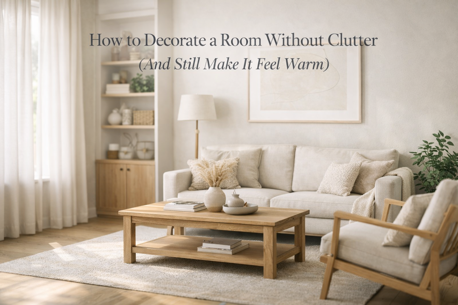 How to Decorate a Room Without Clutter (And Still Make It Feel Warm)