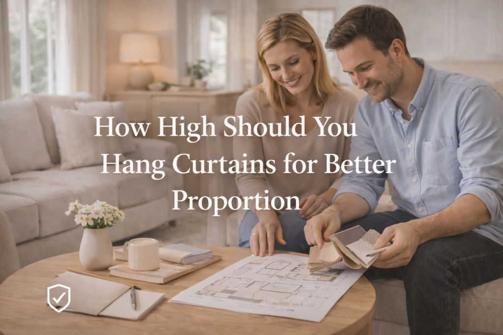 how high should you hang curtains