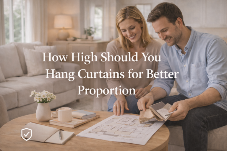 how high should you hang curtains