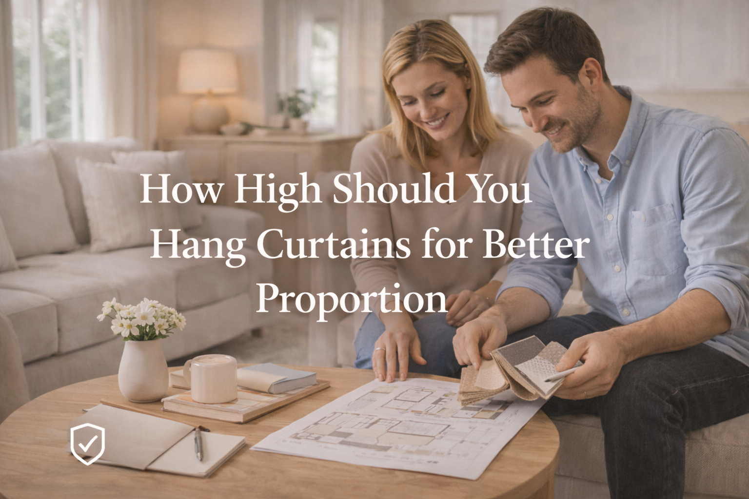 how high should you hang curtains