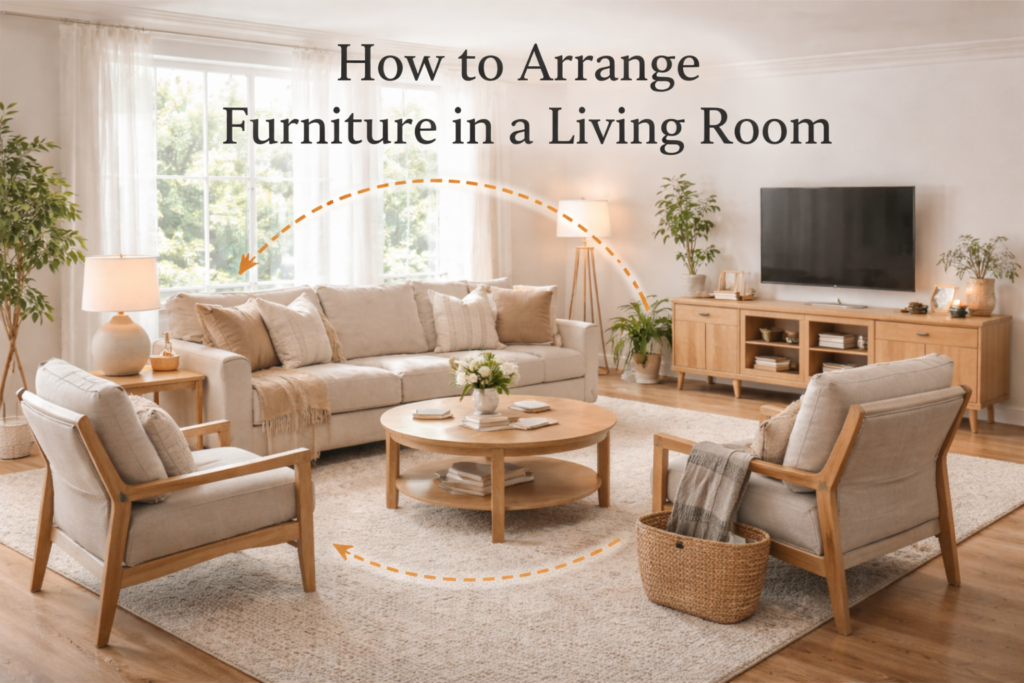 how to arrange furniture in a living room