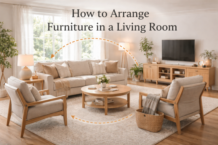 how to arrange furniture in a living room