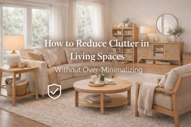 how to reduce clutter in living spaces
