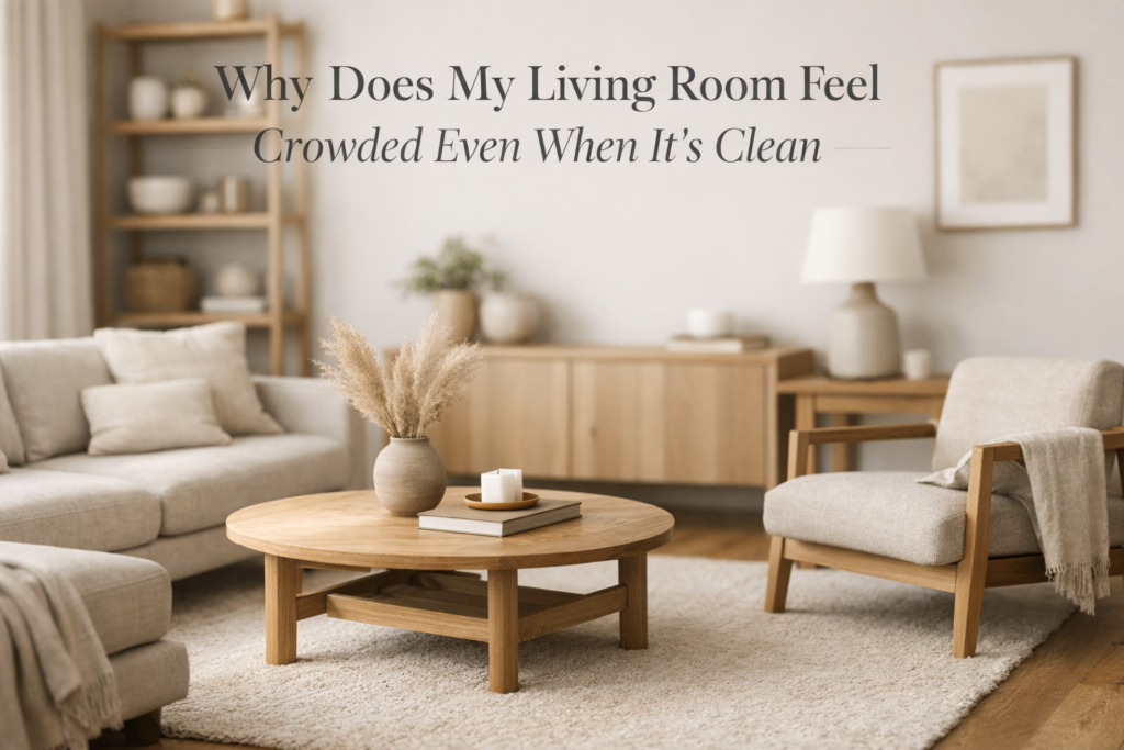 why does my living room feel crowded